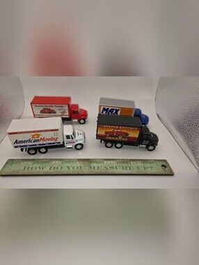 Assorted Kids Moving Truck Toy Set - Black, White, Red, Blue